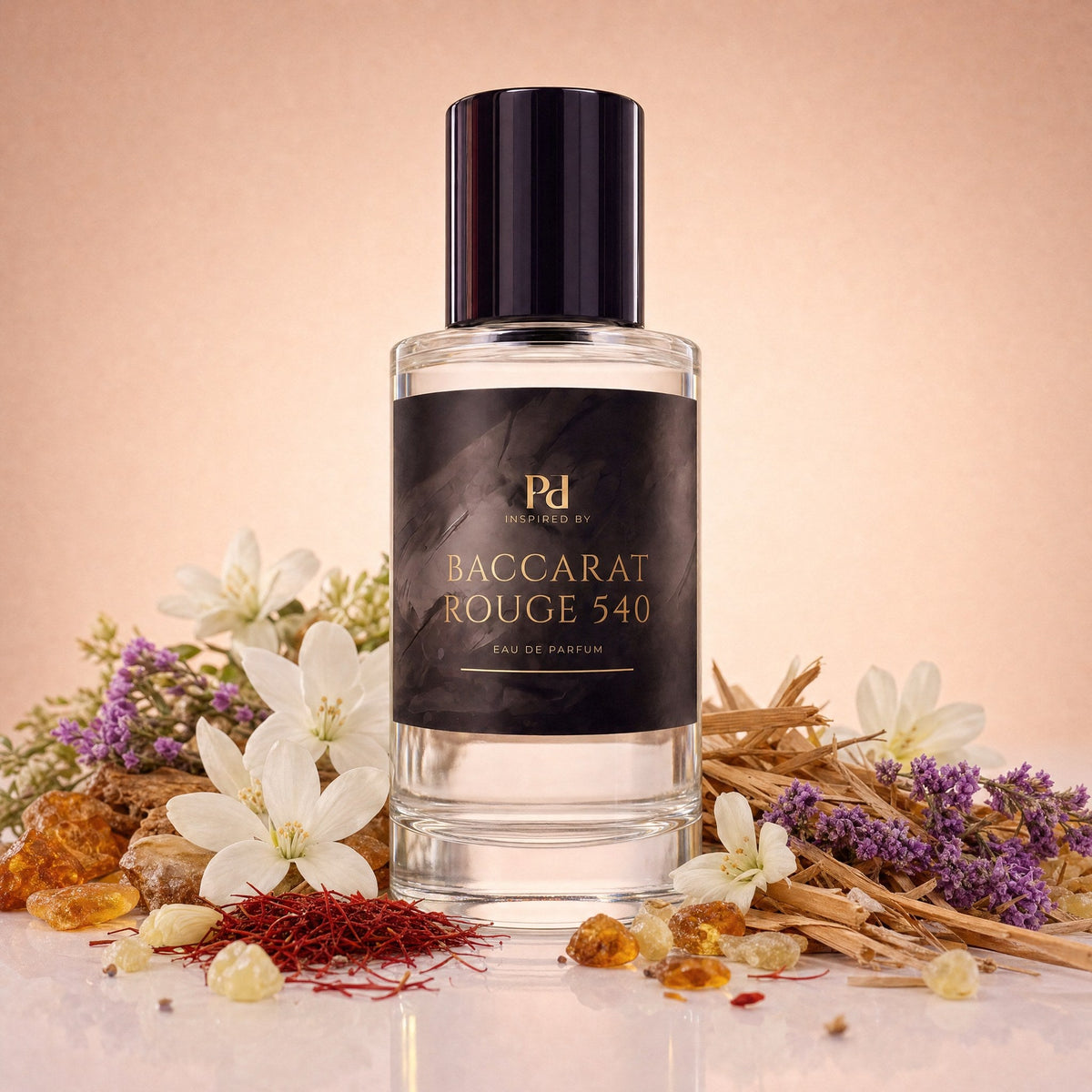Baccarat Rouge 540 Extrait dupe från Perfume Drops – 50 ml eau de parfum med saffran och jasmin