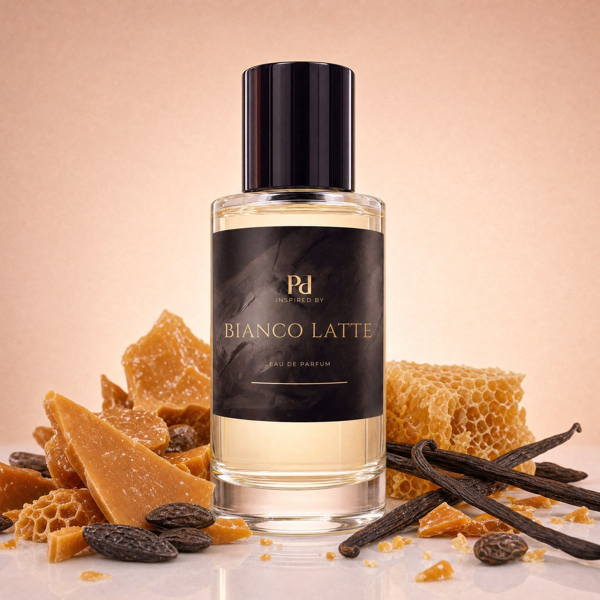 Bianco Latte dupe från Perfume Drops – 50 ml eau de parfum med kola, honung och vanilj