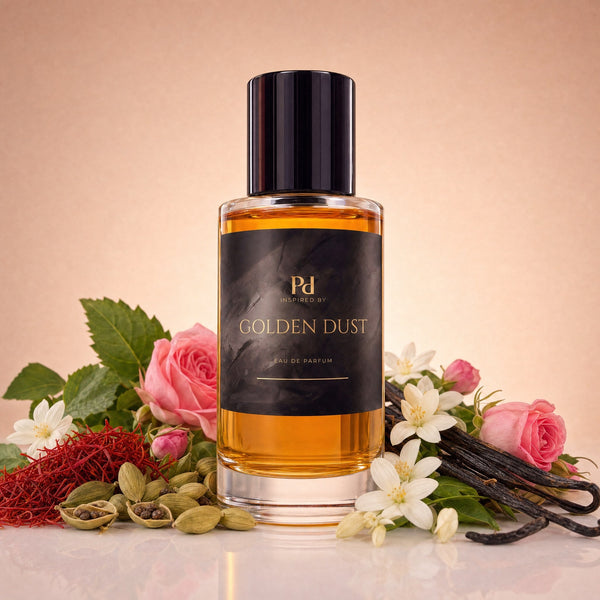Golden Dust dupe från Perfume Drops – 50 ml eau de parfum med damascenaros, kaprifol och vanilj
