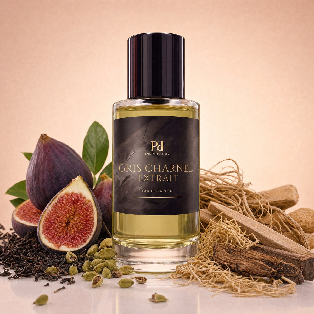 Gris Charnel Extrait dupe från Perfume Drops – 50 ml eau de parfum med fikon, svart te och kardemumma