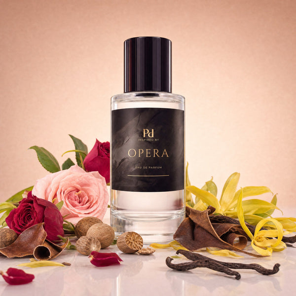 Opera dupe från Perfume Drops – 50 ml eau de parfum med turkisk ros, läder och vanilj