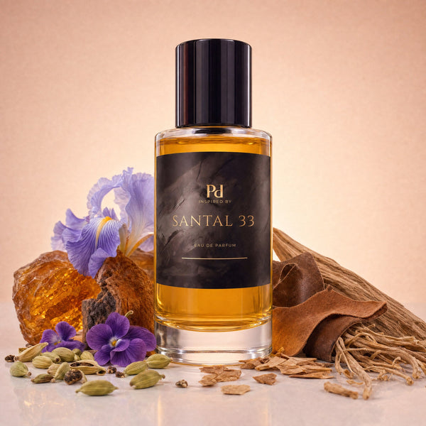 Santal 33 dupe från Perfume Drops – 50 ml eau de parfum med sandelträ, läder och kardemumma
