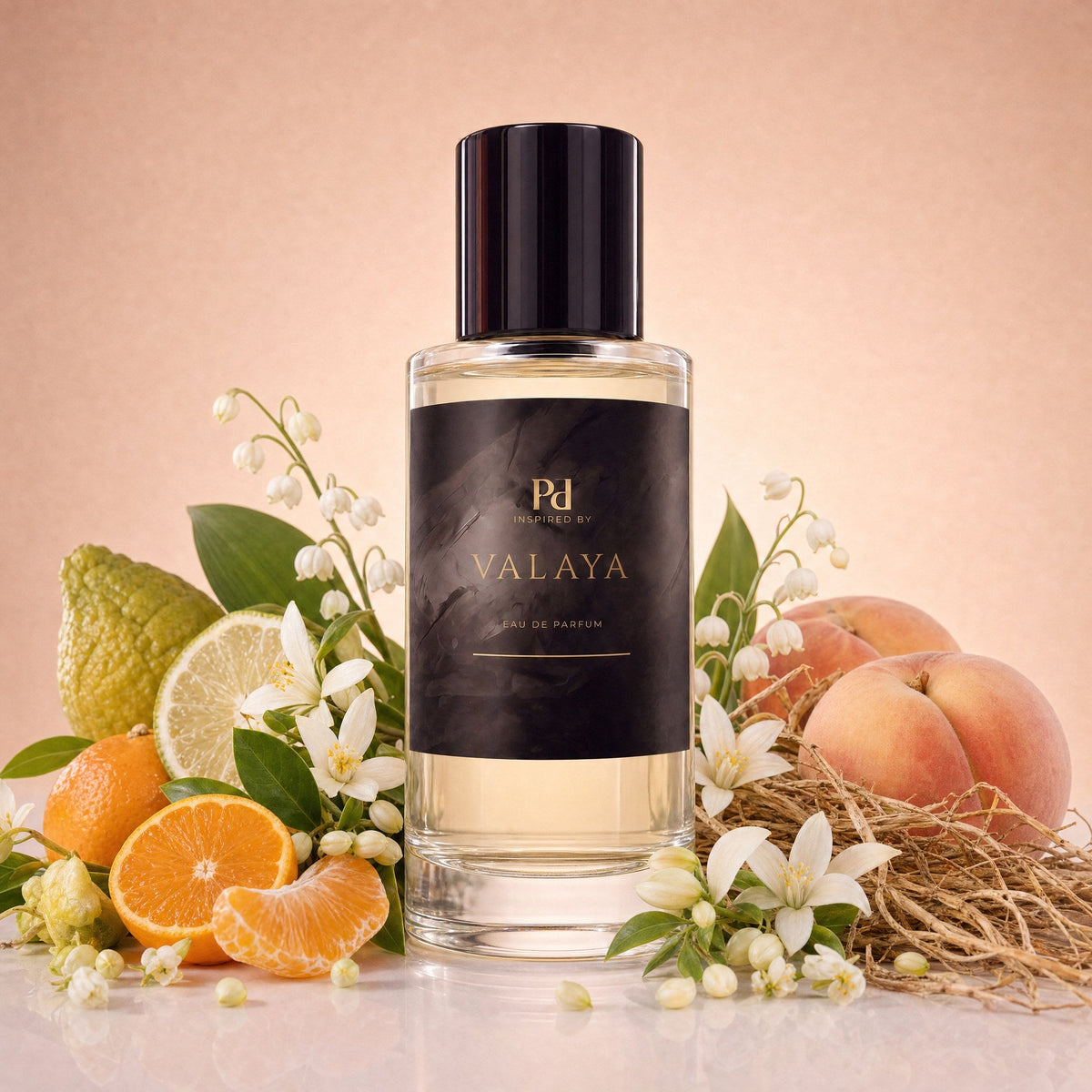 Valaya dupe från Perfume Drops – 50 ml eau de parfum med vit persika, apelsinblom och mysk