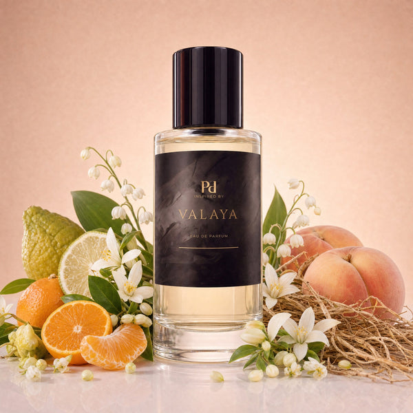 Valaya dupe från Perfume Drops – 50 ml eau de parfum med vit persika, apelsinblom och mysk