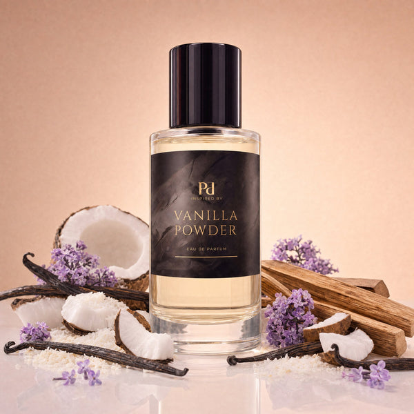 Vanilla Powder dupe från Perfume Drops – 50 ml eau de parfum med kokospulver, madagaskarvanilj och vit mysk